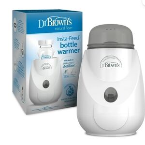 Dr. Brown's Insta-Feed Bottle Warmer — White with Gray Lid